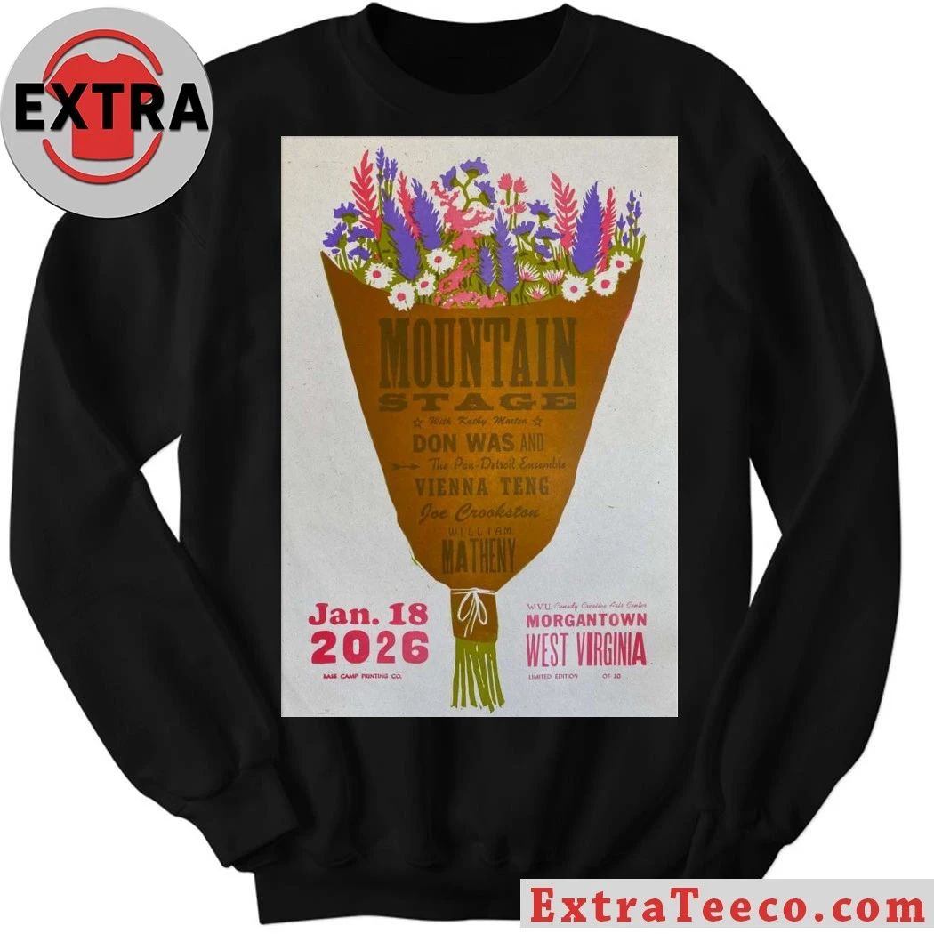 Mountain Stage Morgantown West Virginia 2026 Poster Shirt