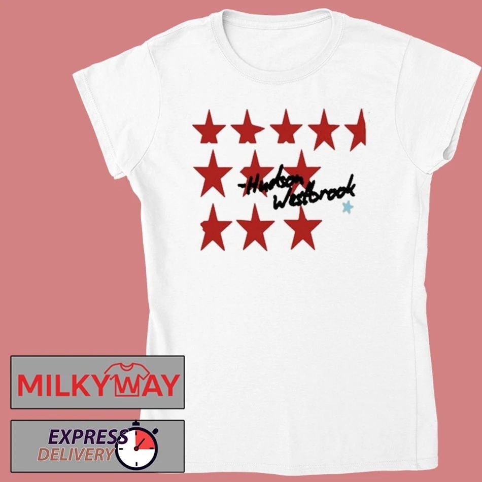 Hudson Westbrook Red Star White shirt