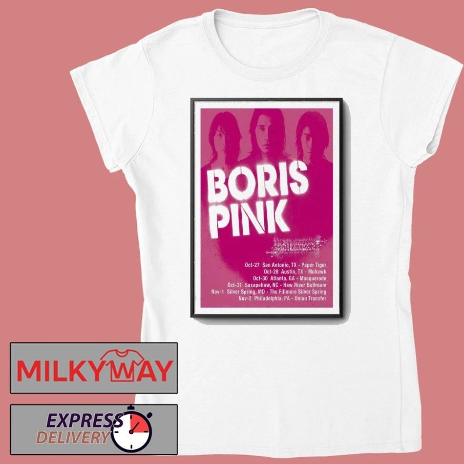 Poster Boris Pink 2025 20th Anniversary Tour shirt