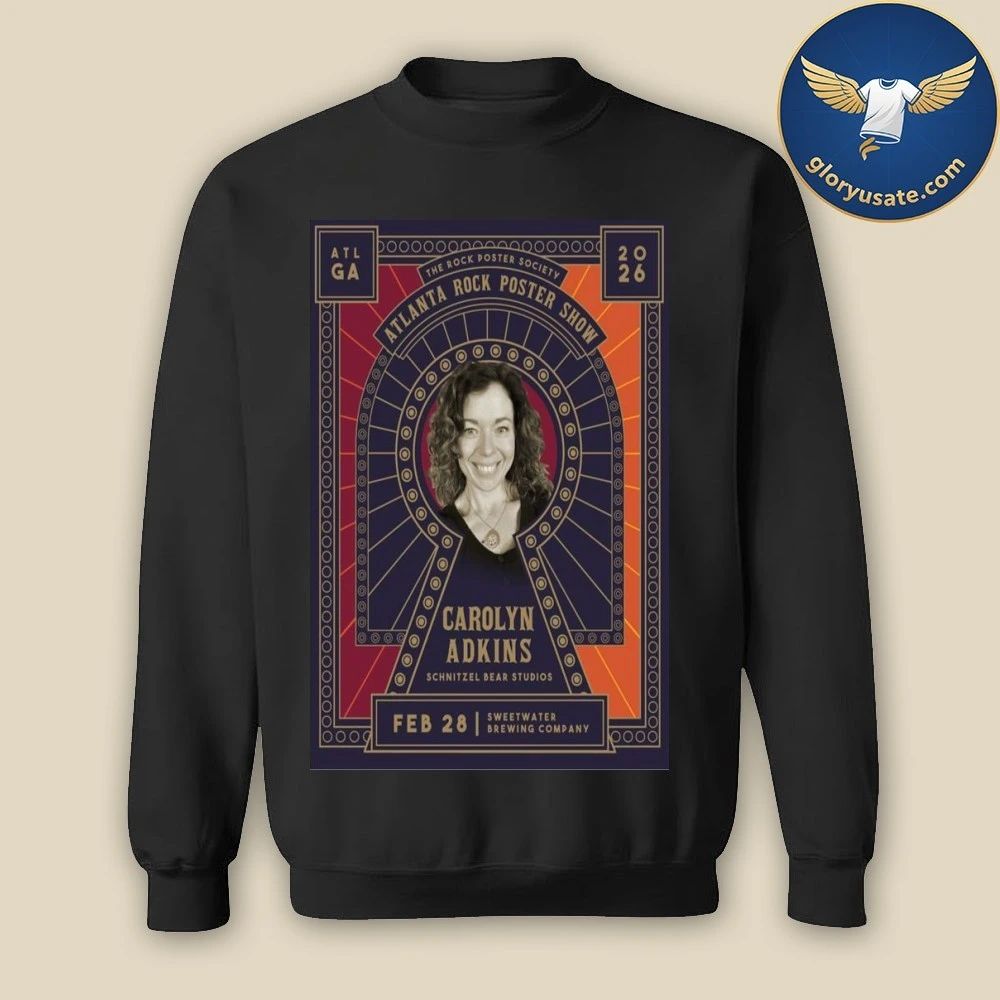 Carolyn Adkins Schnitzel Bear Studios February 28 2026 Tour Poster Shirt