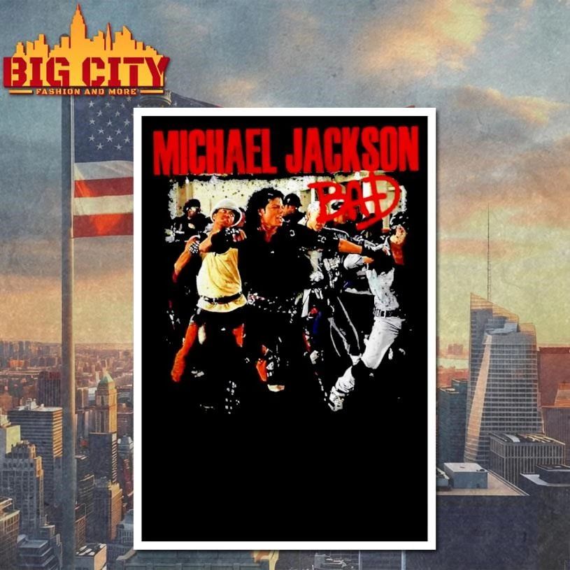 Michael Jackson Bad Tour Colman Shirt