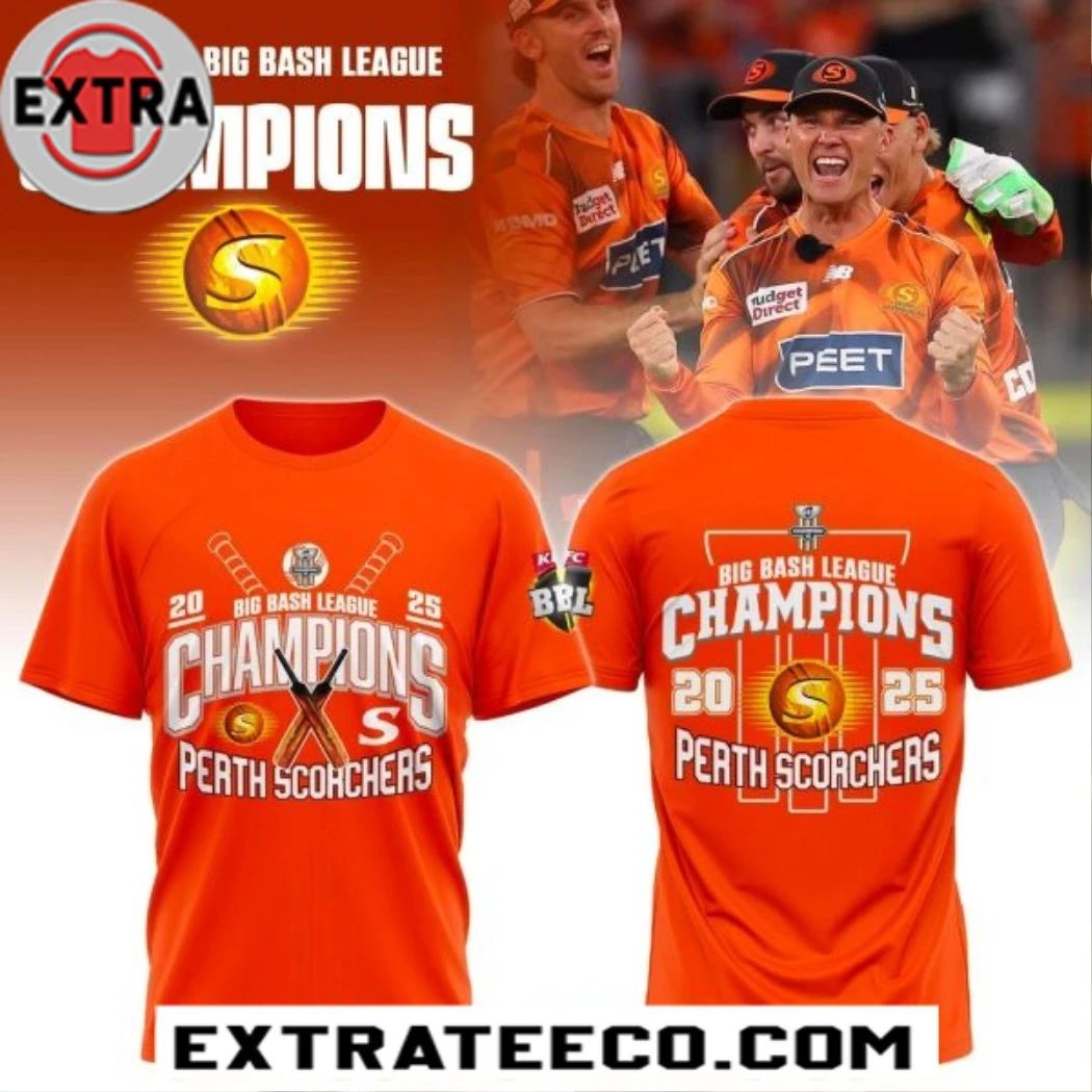 Perth Scorchers 2025 Big Bash League Champions Logo Shirt