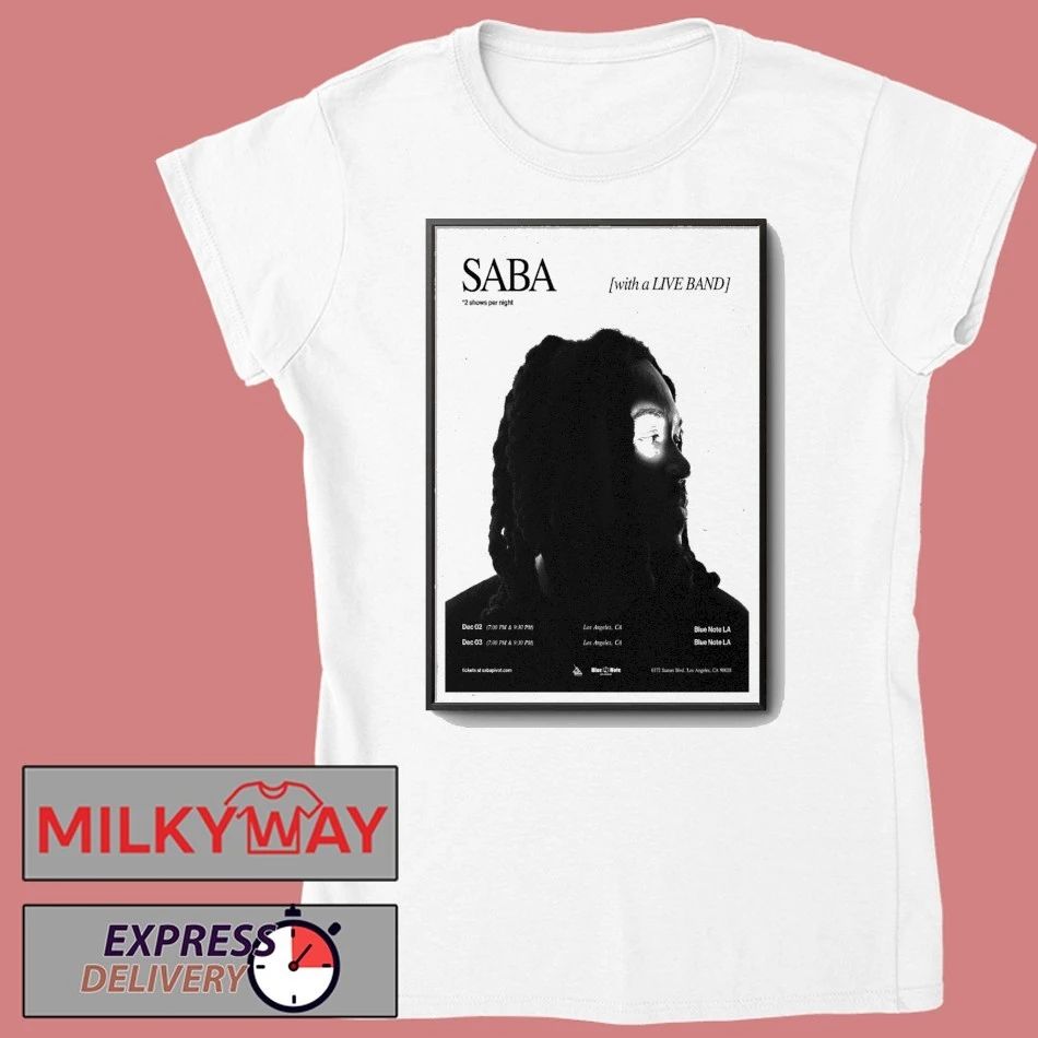 Saba Blue Note LA Los Angeles Poster shirt