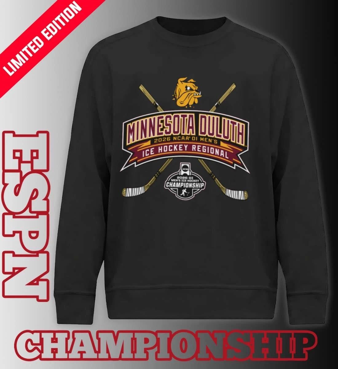Minnesota Duluth Bulldogs 2026 NCAA DI Men’s Ice Hockey Regionals T-Shirt