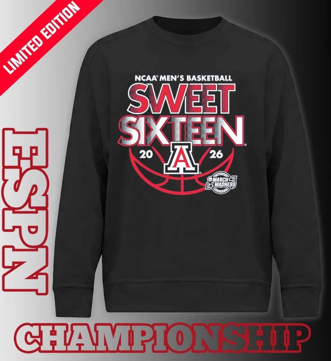 Sweet Sixteen 2026 Arizona Men’s Basketball Shirt