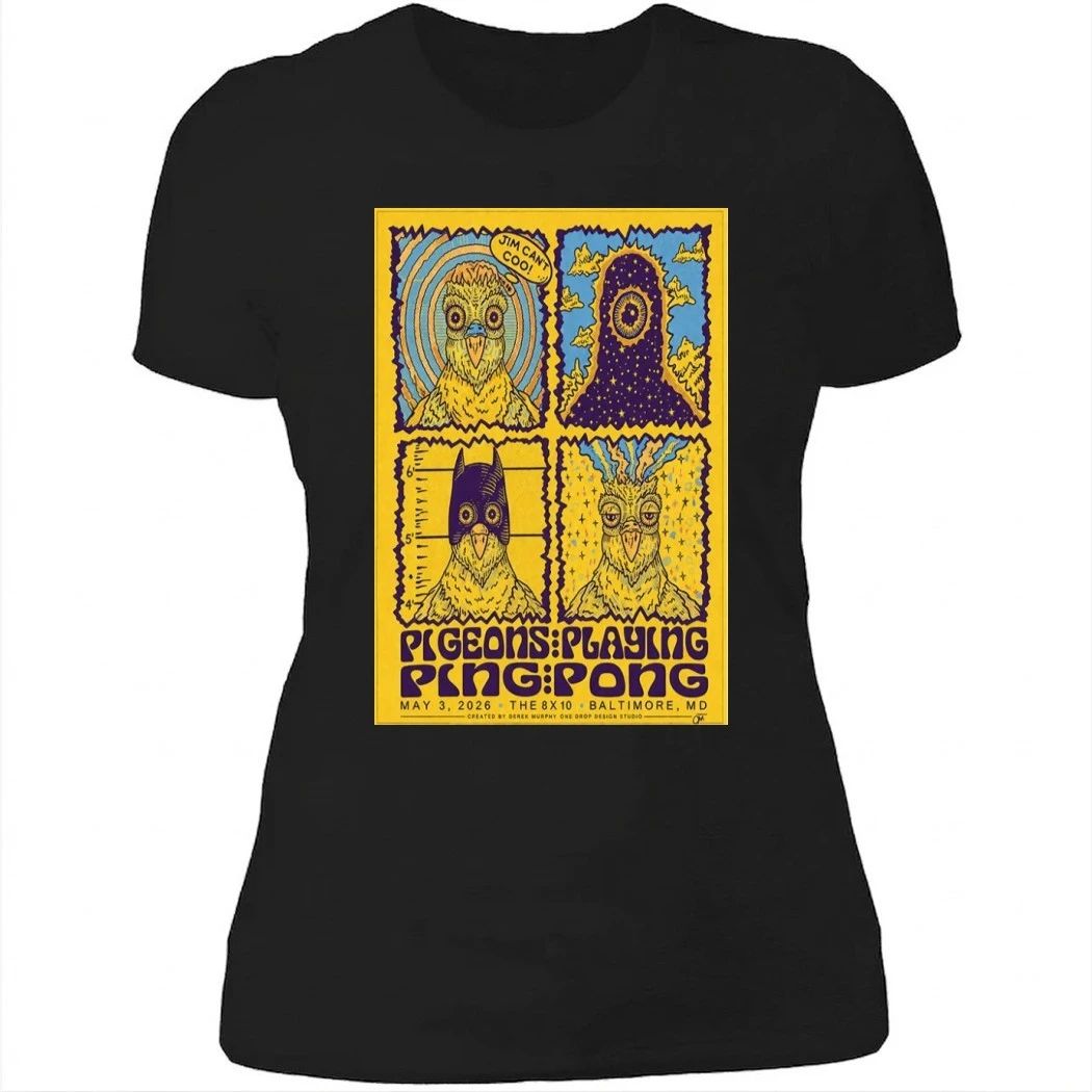Pigeons Playing Ping Pong Tour 2026 Baltimore MD Poster Shirt