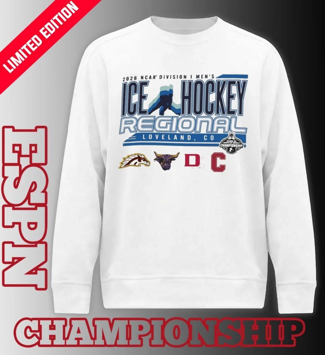 Loveland, CO 2026 NCAA DI Men’s Ice Hockey Regional Shirt