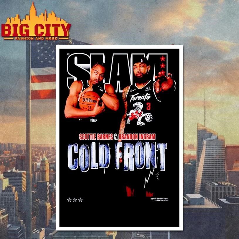 SLAM 260 Scottie Barnes And Brandon Ingram Cold Front Magazine Cover Retro Shirt
