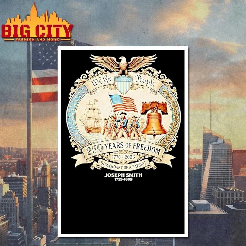Original Personalized Descendant Of A Patriot 1776 Usa 250th Anniversary We The People Shirt