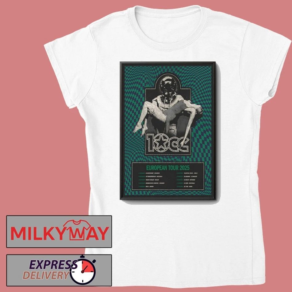 Poster 10cc European 2025 Shows shirt
