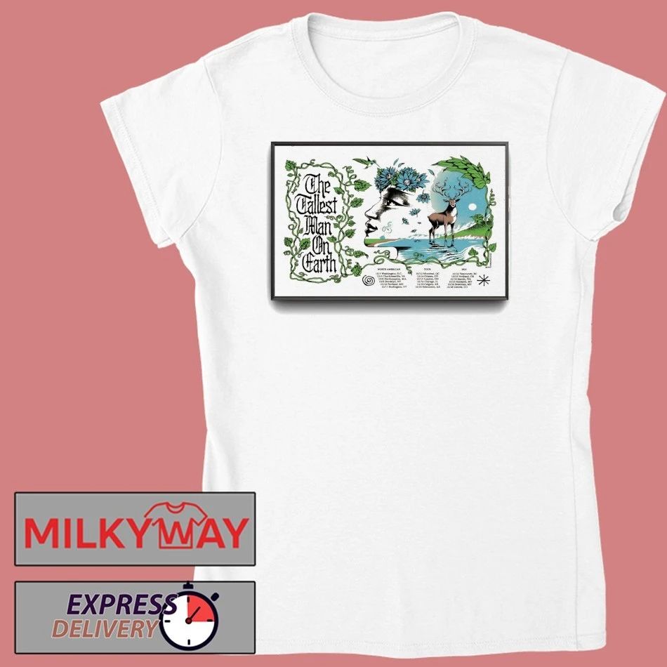 The Tallest Man On Earth North American 2025 Shows Poster shirt
