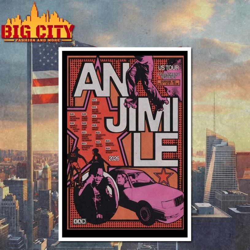 Anjimile 2026 US Tour Poster Shirt