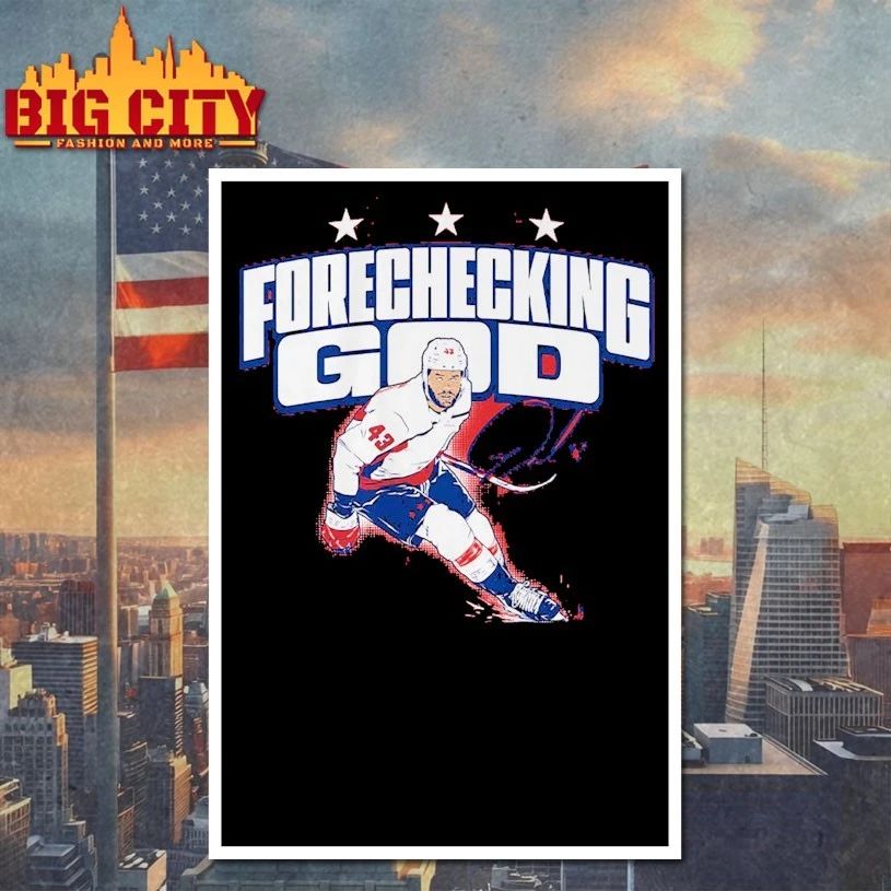 Tom Wilson Forechecking God signature t-shirt