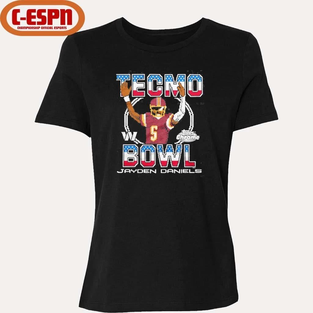 Tecmo Bowl x Topps Chrome Washington Commanders Jayden Daniels Shirt