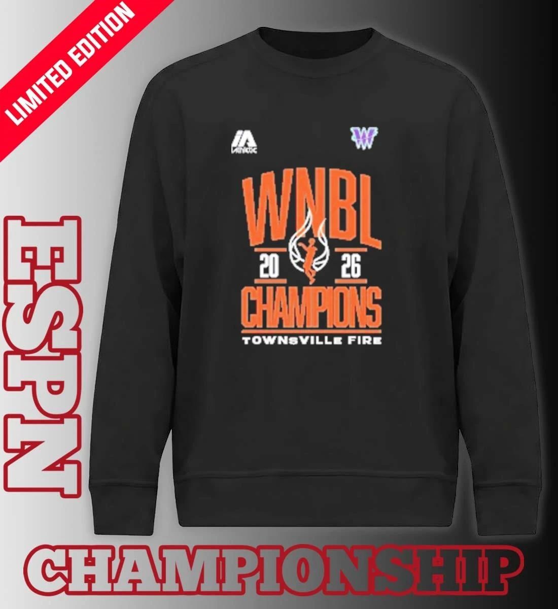Townsville Fire 2026 WNBL Champions Shirt
