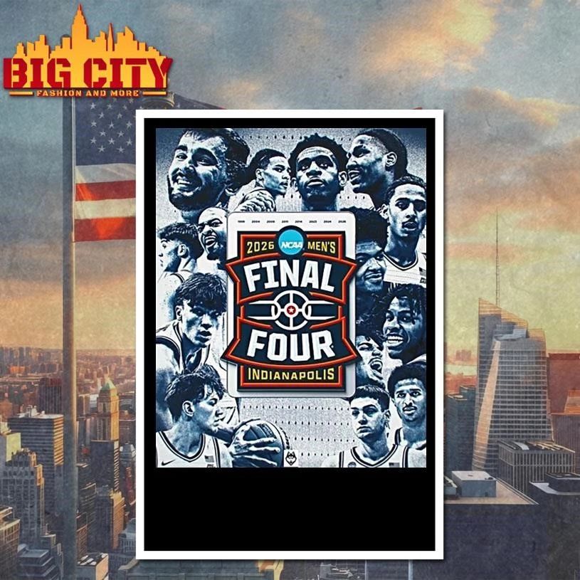 Uconn Huskies 2026 Ncaa Mens Basketball Final Four Indianapolis Champions Shirt