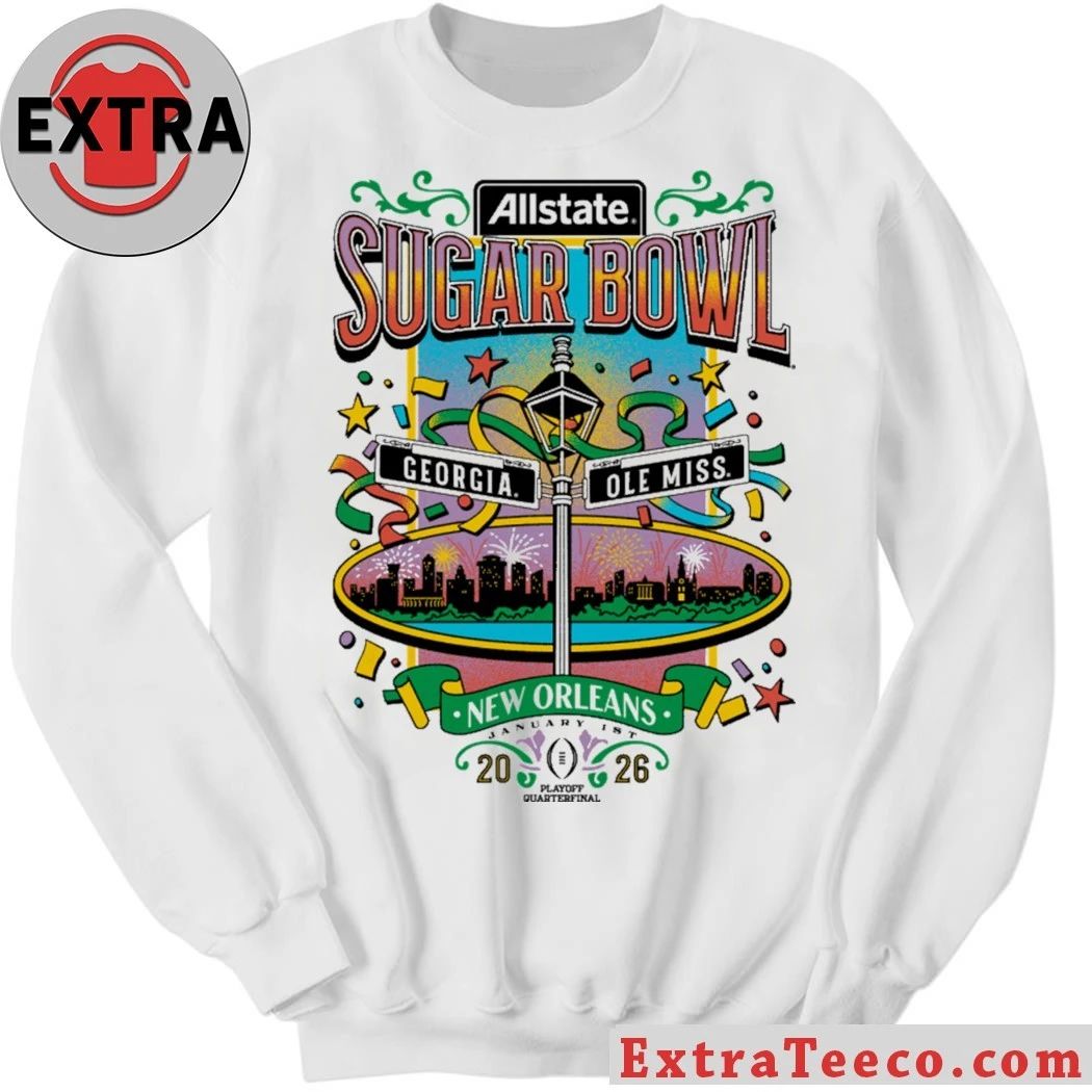 Original The Allstate Sugar Bowl will be played between Georgia and Ole Miss in New Orleans on January 1, 2026 Shirt
