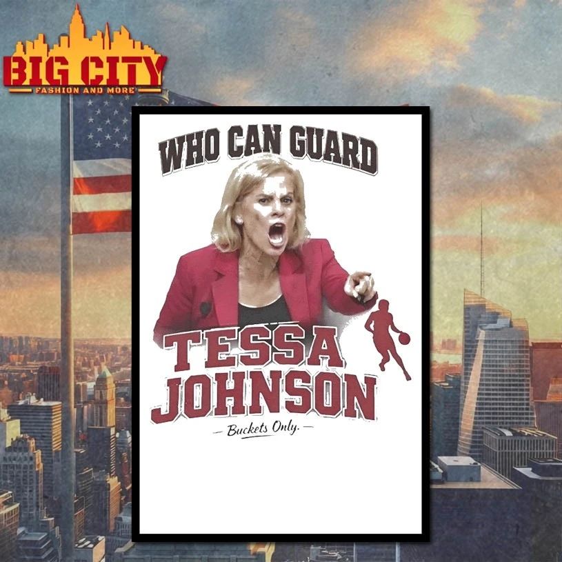 Who Can Guard Tessa Johnson Buckets Only Basketball T-shirt