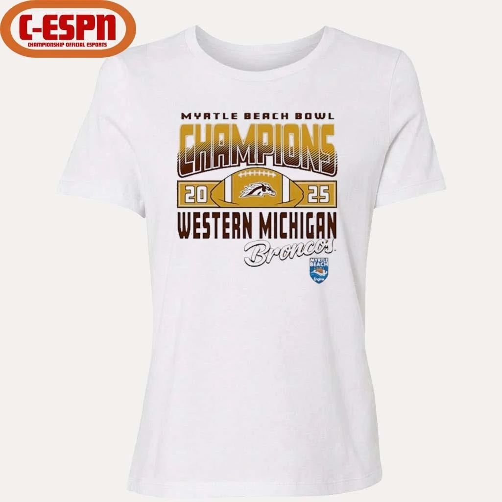 Western Michigan Broncos 2025 Myrtle Beach Bowl Champions Shirt