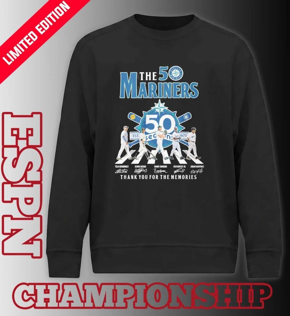 The Mariners Abbey Road 50th Seasons 1977-2026 Shirt