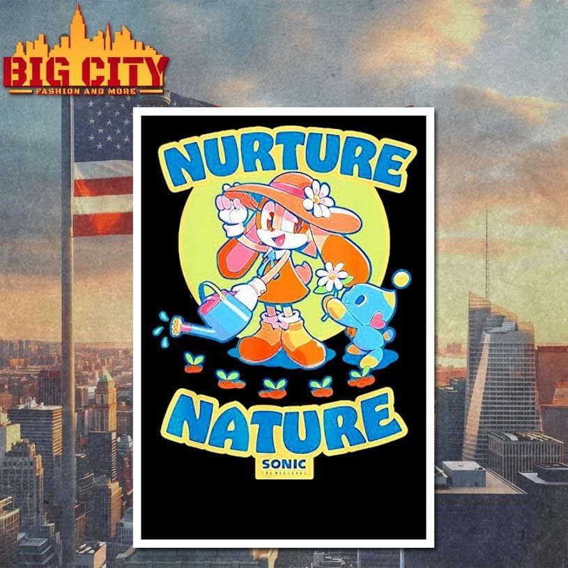 Cream the Rabbit The Hedgehog Earth Day Chao Garden Graphic Shirt