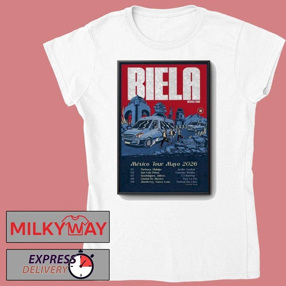 LIMITED Biela Tour Mexico Mayo 2026 Poster shirt