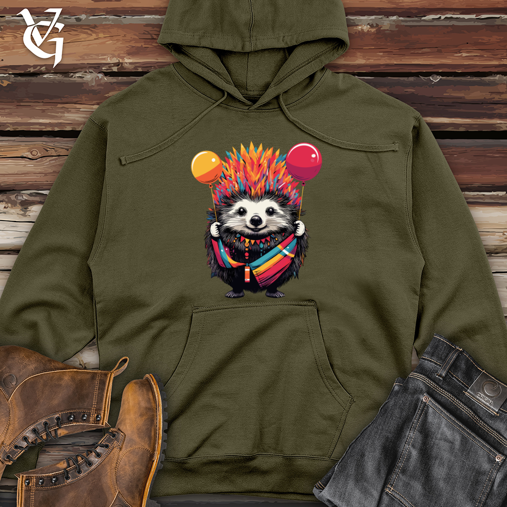 Hedgehog Festive Blast Midweight Hooded Sweatshirt