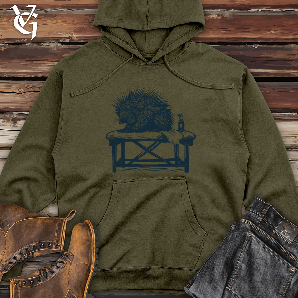 Porcupine Spa Relaxation Midweight Hooded Sweatshirt