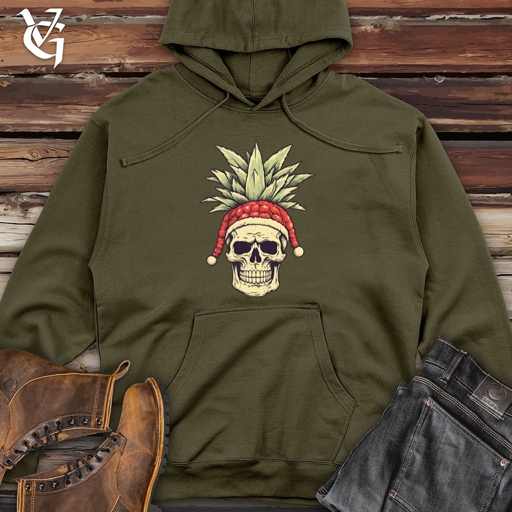 Retro Santa Pineapple Claus Midweight Hooded Sweatshirt