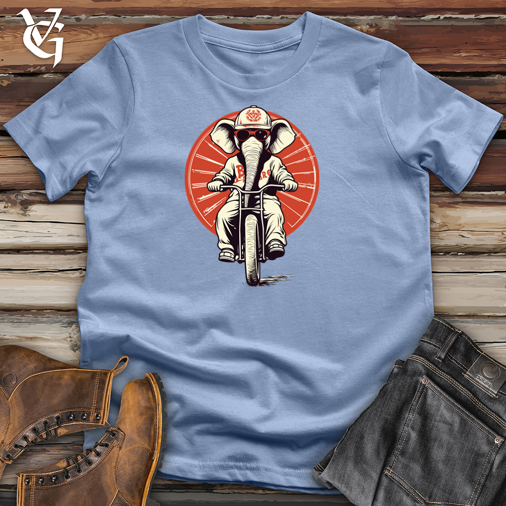 Retro Cycle Elephant Cotton Tee