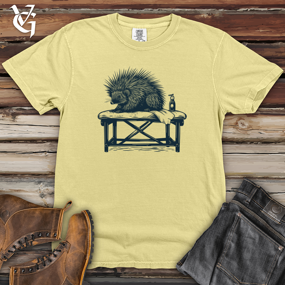 Porcupine Spa Relaxation Heavy Cotton Comfort Colors Tee