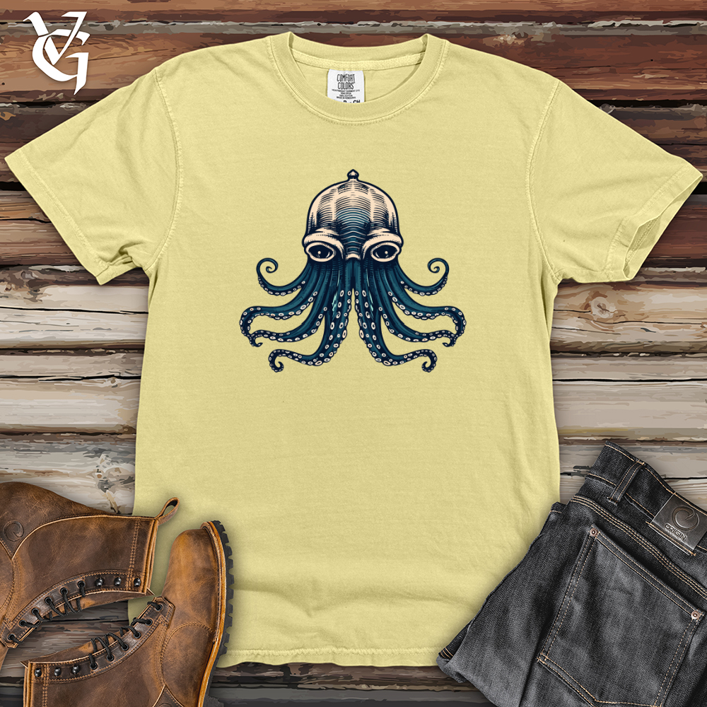 Retro Aqua Tentacles Heavy Cotton Comfort Colors Tee