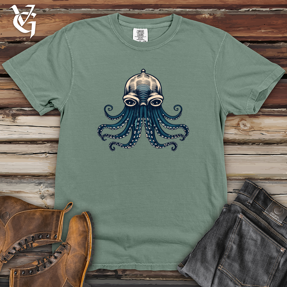 Retro Aqua Tentacles Heavy Cotton Comfort Colors Tee