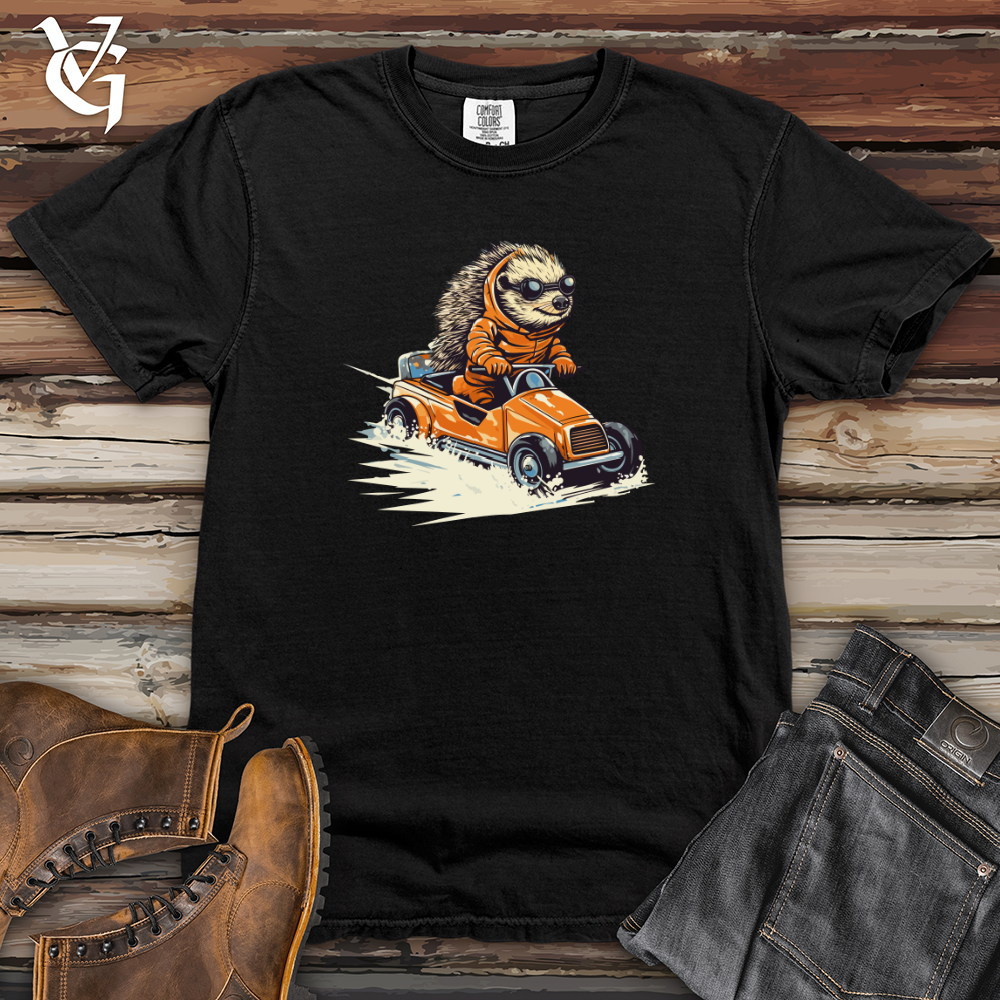 Hedgehog Racing Roadster Heavy Cotton Comfort Colors Tee