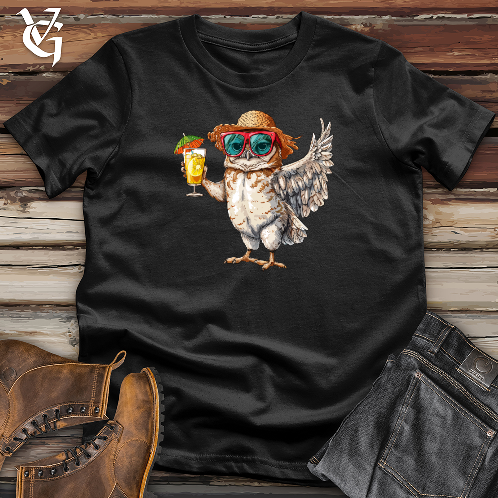 Owl Beach Vacation Softstyle Tee