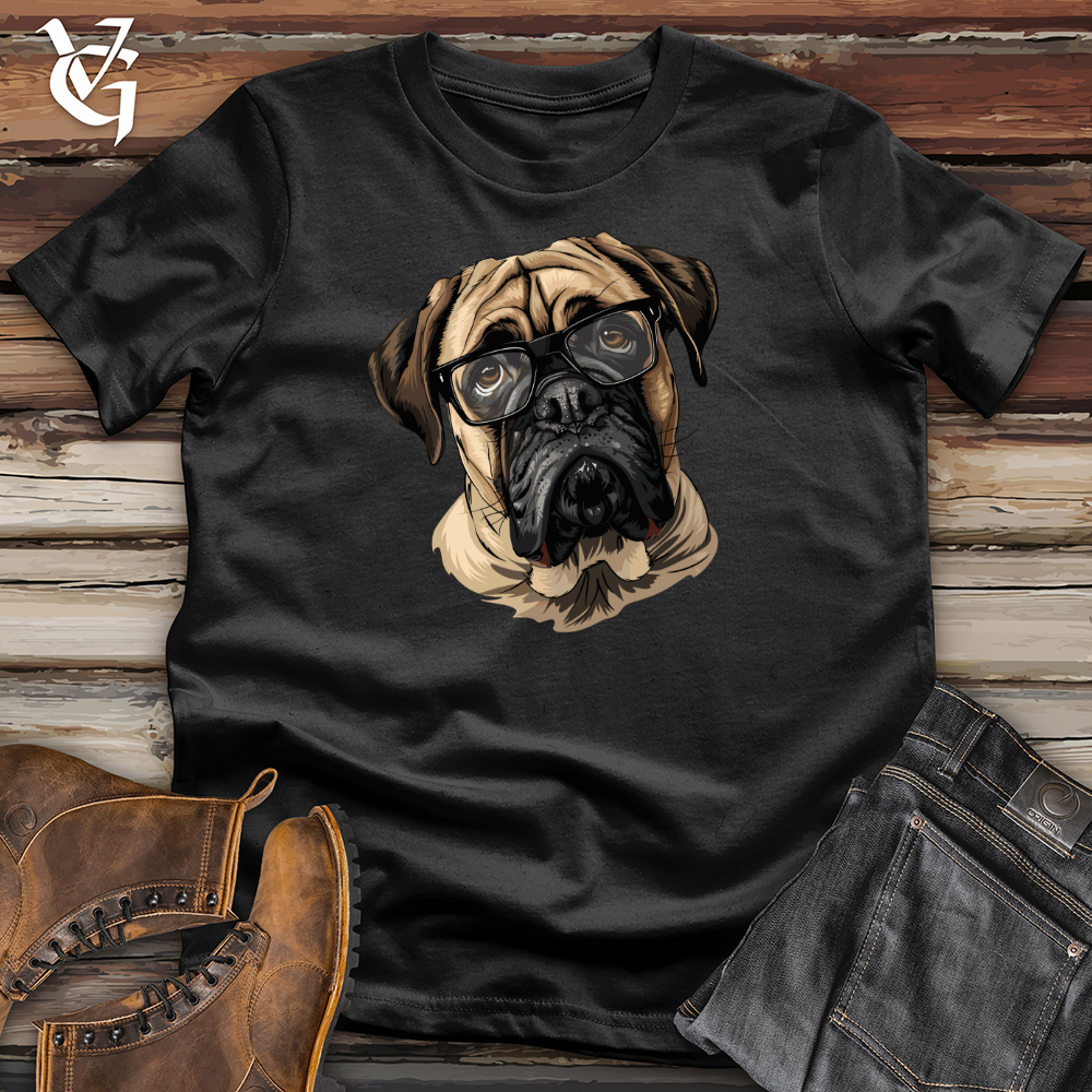 Pensive English Mastiff Portrait Cotton Tee