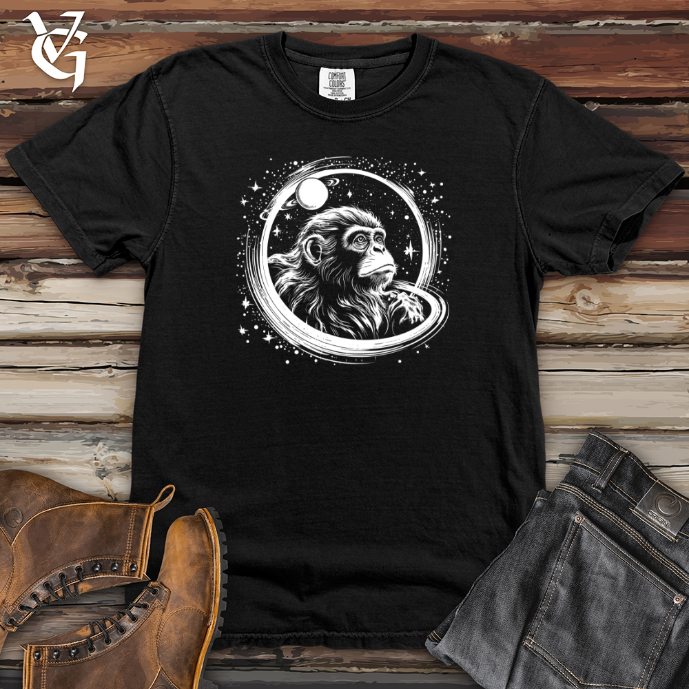 Retro Cosmic Monkey Heavy Cotton Comfort Colors Tee