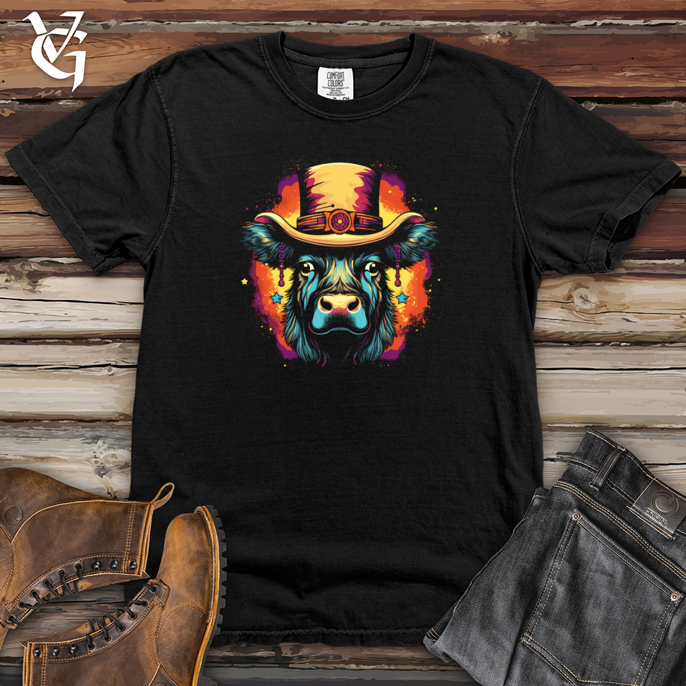 Retro Cosmic Top Hat Buffalo Heavy Cotton Comfort Colors Tee