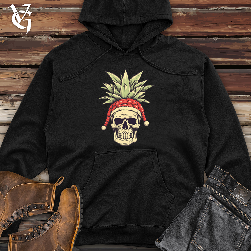 Retro Santa Pineapple Claus Midweight Hooded Sweatshirt
