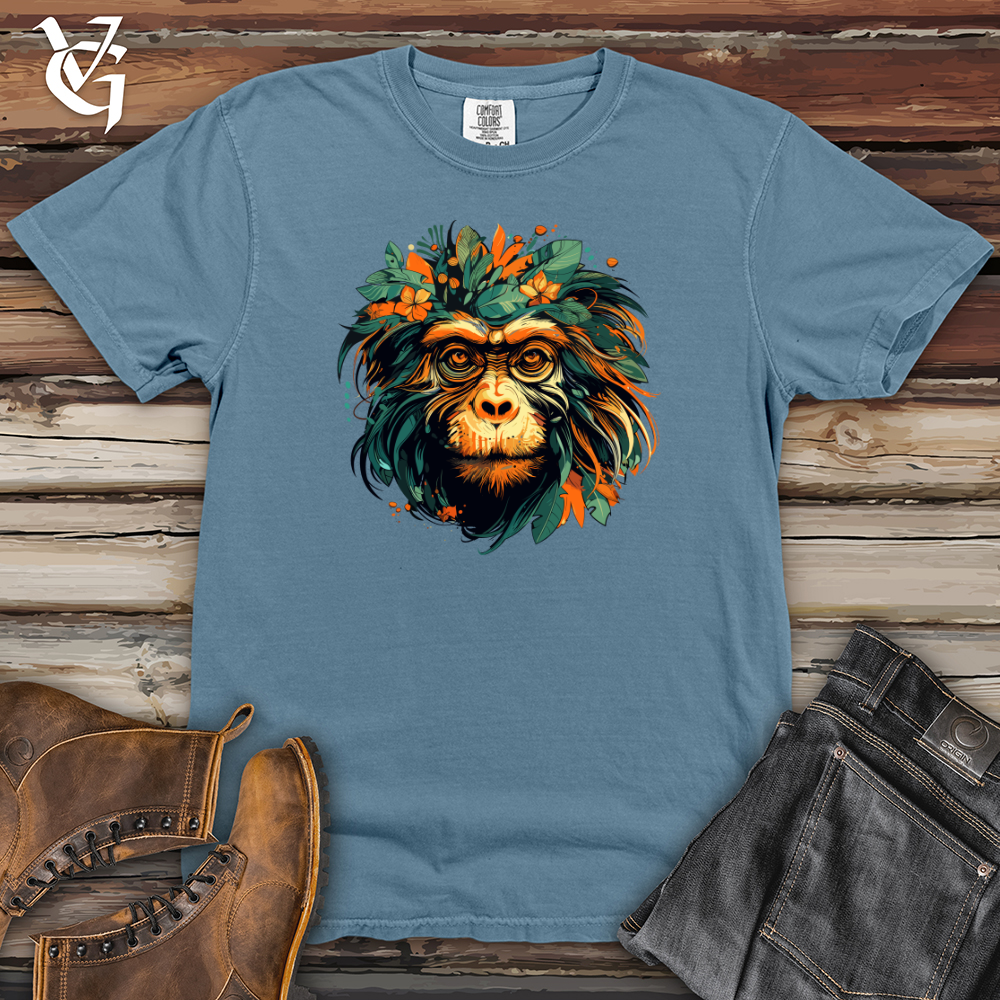 Floral Monkey Essence Heavy Cotton Comfort Colors Tee