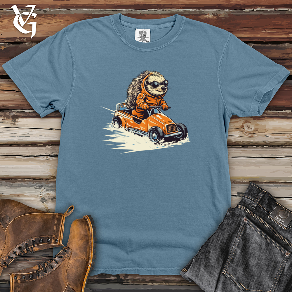 Hedgehog Racing Roadster Heavy Cotton Comfort Colors Tee