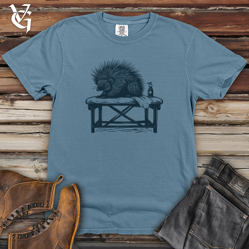 Porcupine Spa Relaxation Heavy Cotton Comfort Colors Tee
