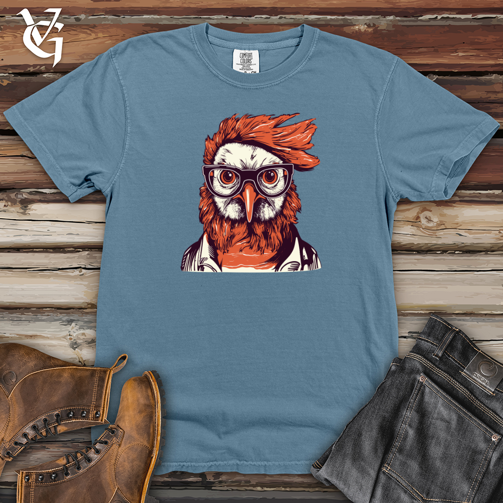 Red Hair Hipster Chicken Heavy Cotton Comfort Colors Tee