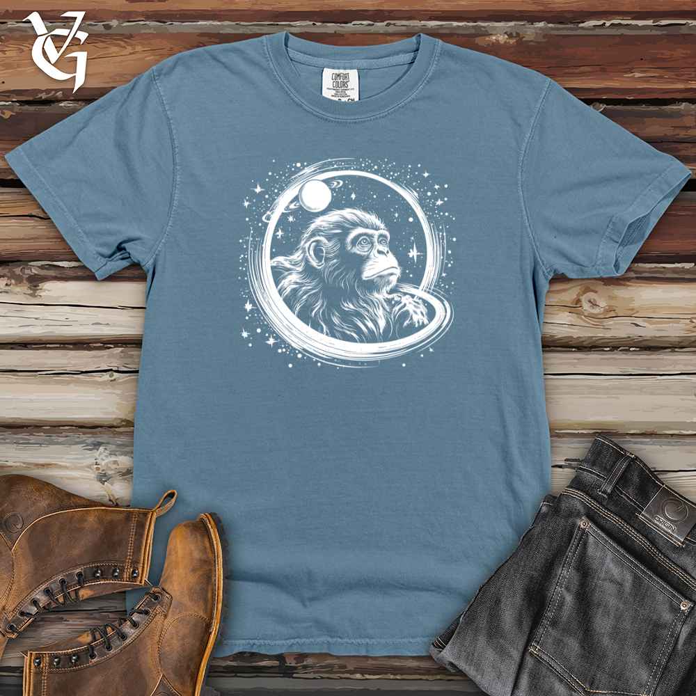 Retro Cosmic Monkey Heavy Cotton Comfort Colors Tee