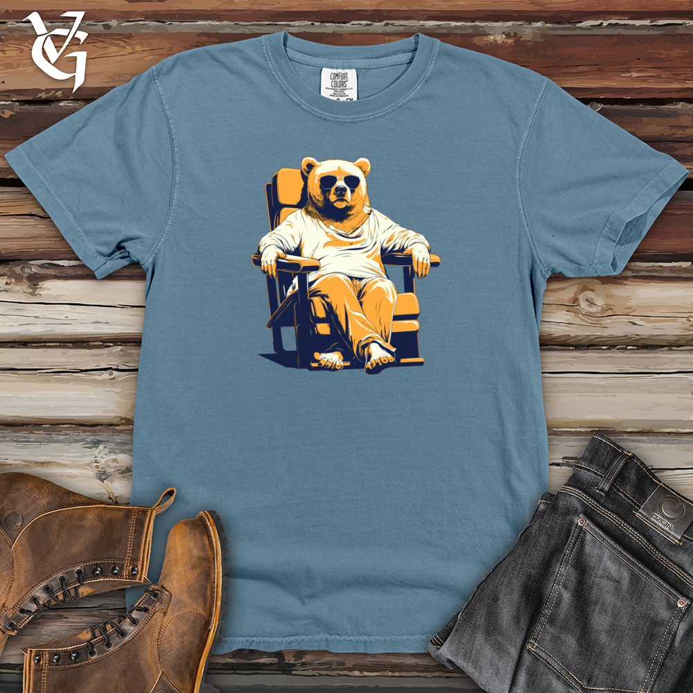 Retro Lounging Bear 01 Heavy Cotton Comfort Colors Tee