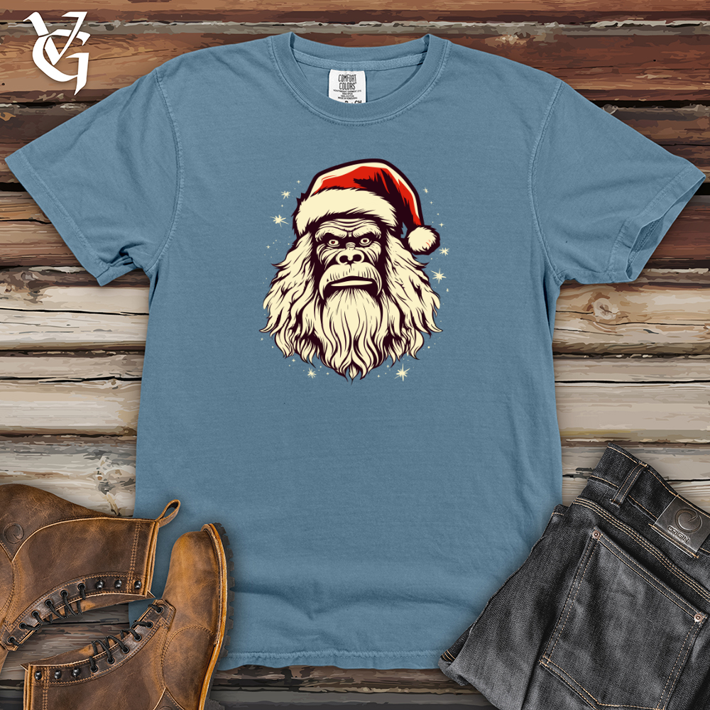 Retro Santa Sasquatch Heavy Cotton Comfort Colors Tee