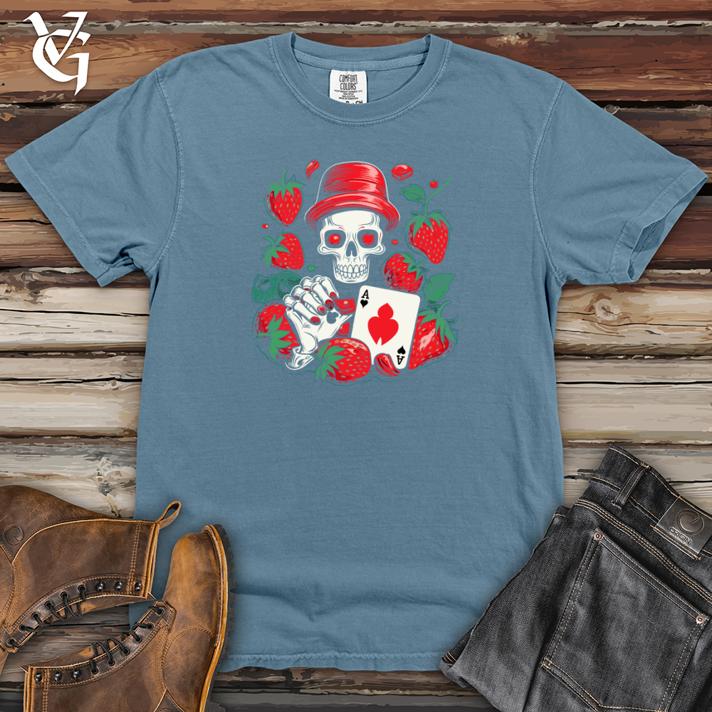 Whimsical Strawberry Gambler Heavy Cotton Comfort Colors Tee