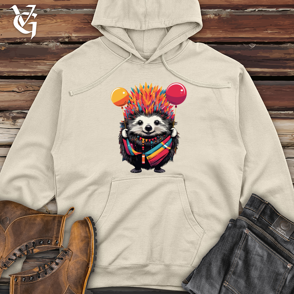 Hedgehog Festive Blast Midweight Hooded Sweatshirt