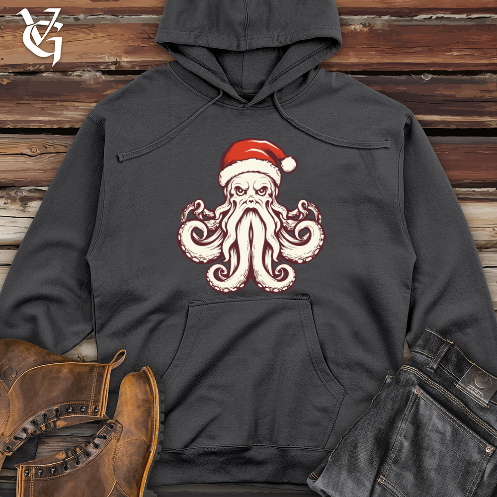 Retro Santa Pus Midweight Hooded Sweatshirt
