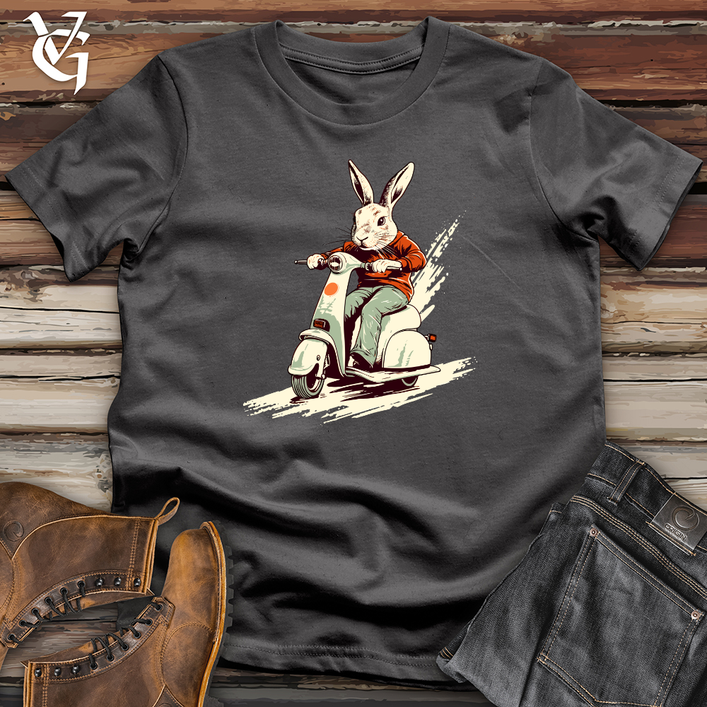 Retro Scooting Rabbit Softstyle Tee